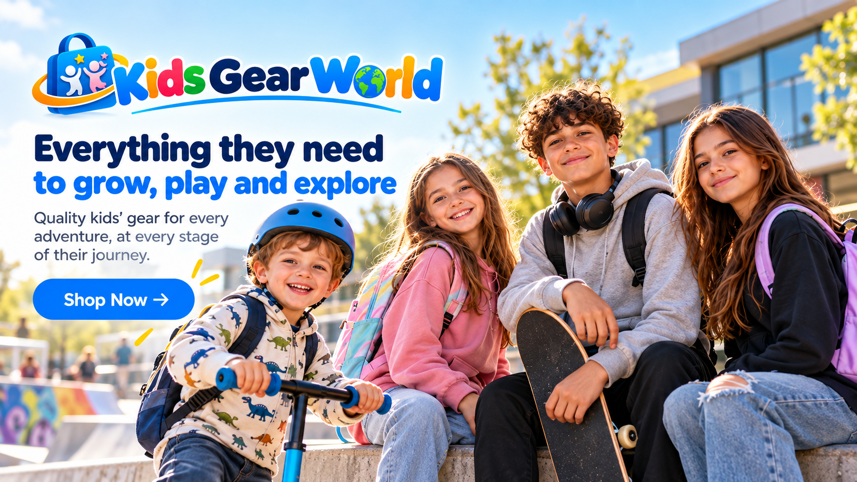 Kids Gear World - Everything they need to grow, play and explore
